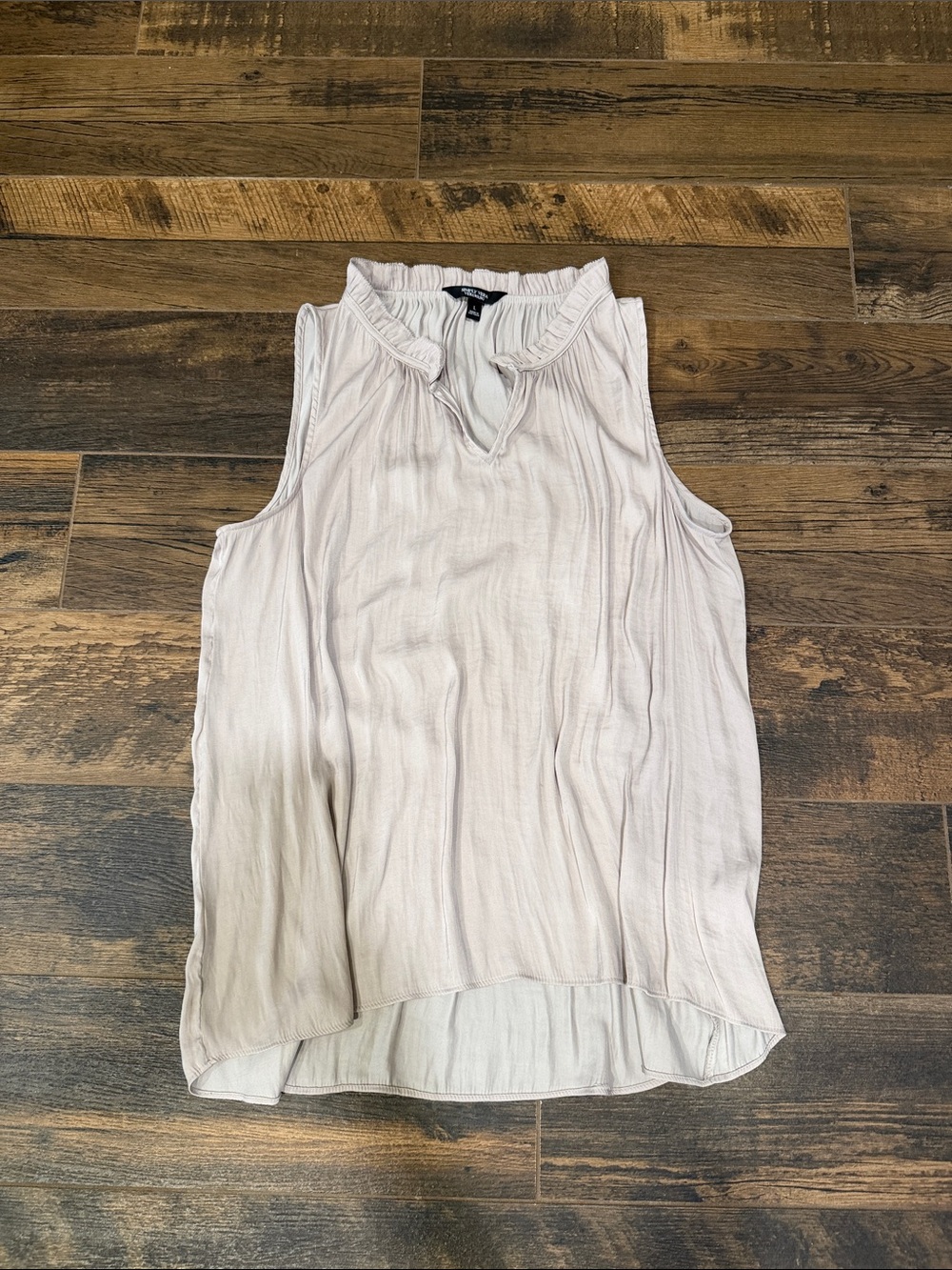 Simply Vera Vera Wang Sleeveless Ruffle-Trim Blouse - Light Blush